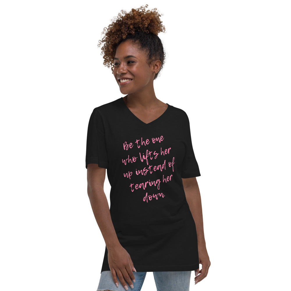 Be the One...Unisex Short Sleeve V-Neck T-Shirt