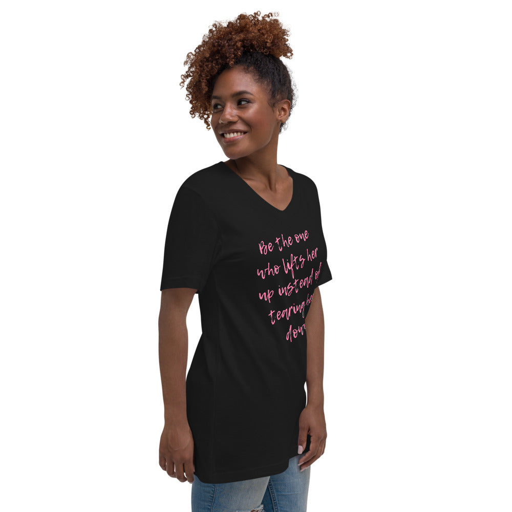 Be the One...Unisex Short Sleeve V-Neck T-Shirt